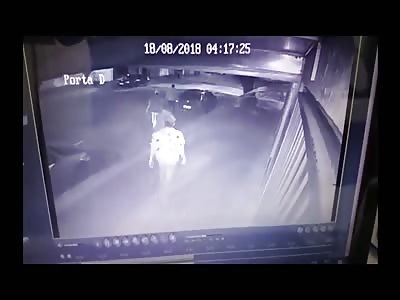 CCTV Murder in Brazil (Clean Video)