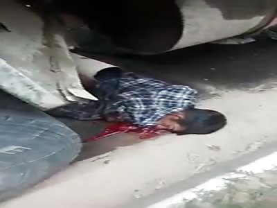 Kid Died Crushed by Truck