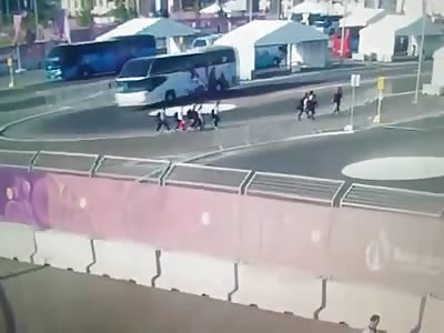 Damn.....School Students Fatally Run Over by Bus