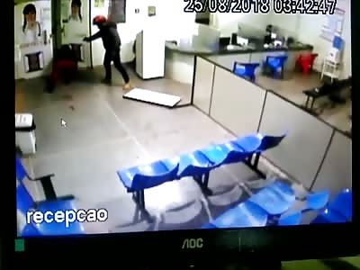 Hitman Uses a pistol to Execute a Man with Multiples Shots inside Hospital