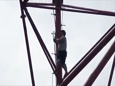 Meth User Hangs Himself From Electricity Pylon