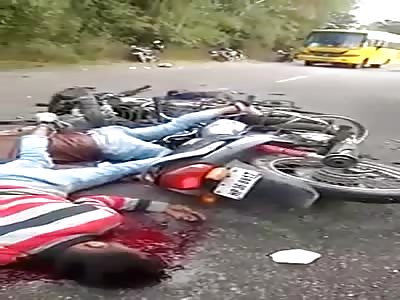 3 Bikers Dead in a Shithole