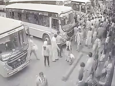CCTV of Navsari ST bus accident in which 3 are dead