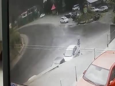CCTV Accident in Bashing