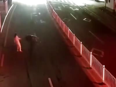 Love test ends badly after man is hit by car in front of his wife