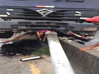 Kid Was Horrifically Crushed by Truck