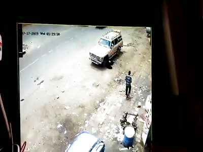 Muslim Woman Run Over by Reversing Car