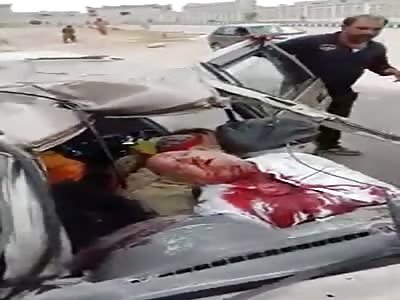 Horrific Crash Scene