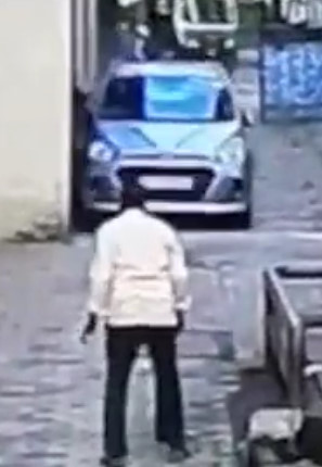 Car Crushes Little Girl  Against a wall