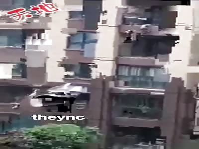 boy falls from sixth floor