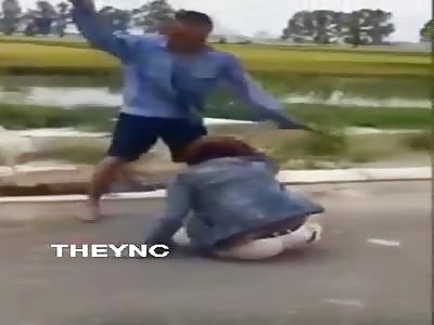 brutal punishment, motorcycle thief