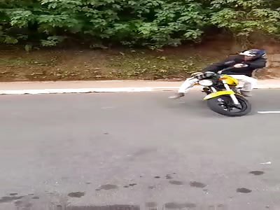 Lol Stupid on motorcycle
