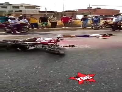 Shocking accident on motorcycle