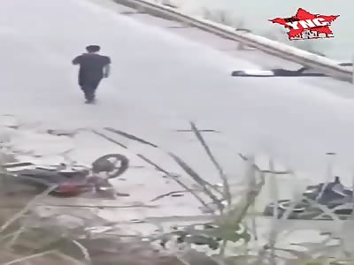 Motorcycle accident in Dahua County, Guangxi