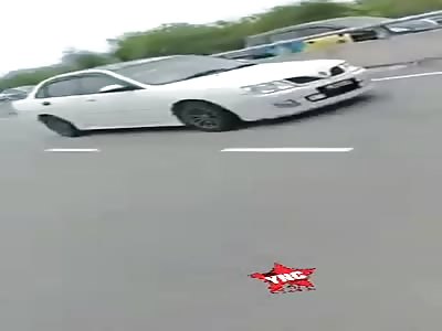 Damn, bad day to go out on a motorcycle, hit by truck