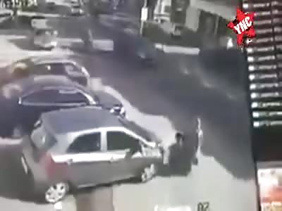 Mother and Son Run Over by Out of Control Car