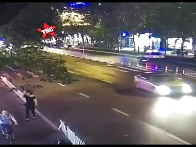 couple hit by crazy driving