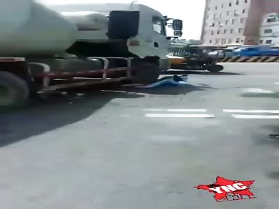man dies crushed by truck