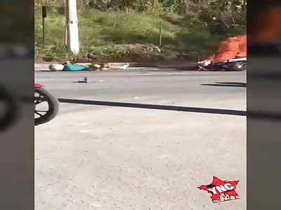 fatal accident on motorcycle and bbq
