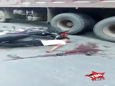 three men hit by truck