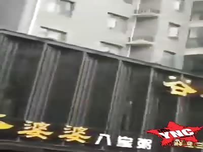 15-year-old boy jumping from the building