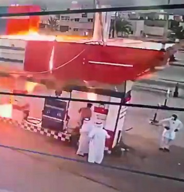  DAMN! Petrol Station Explosion in Najran, Saudi Arabia
