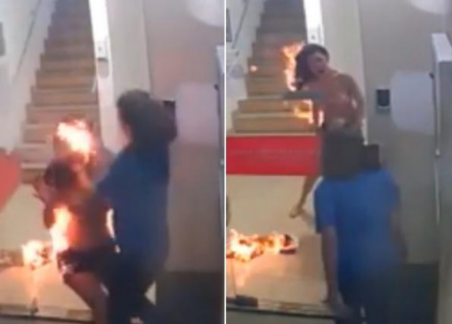 Pretty Girl Set on Fire During Argument with Roommate in Brazil