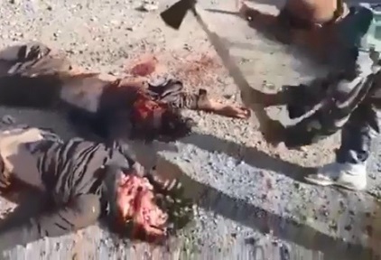 Soldiers Killed and Brutalized, Heads Crushed with Ax.