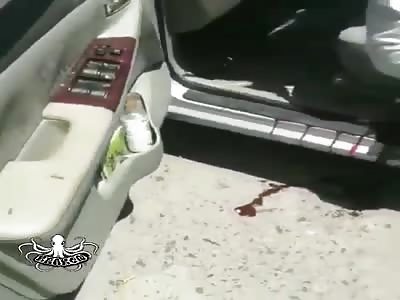 young man massacred with multiple shots inside his car