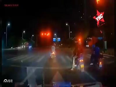 motorcyclist is crushed by truck