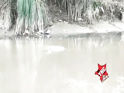 body of the young man found in a drain in Tatya Tope Nagar