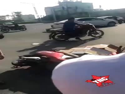 Scooter girl killed by truck.