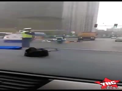 Motorcycle rider is crushed to death
