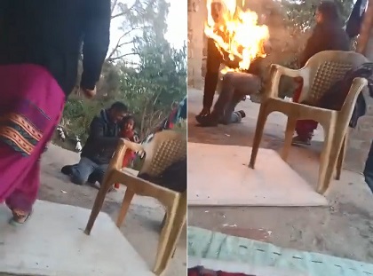 Man Tries Setting Daughter on Fire and Self-Immolates