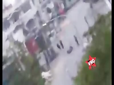 Motorcyclist shot down by sniper