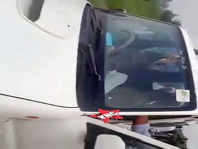 Murdered man inside his car