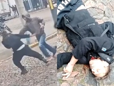 Manâ€™s Throat Cut During Street Fight (Action & Aftermath)