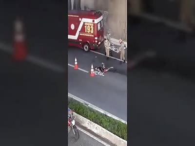 Shocking motorcycle accident