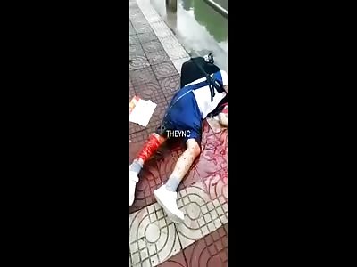 Young man stabbed.