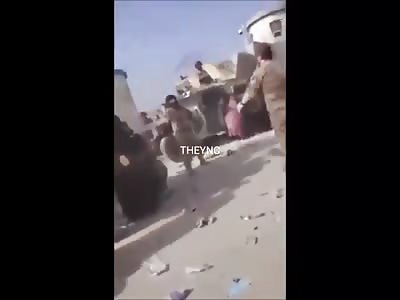Innocent civilians amid the bullets