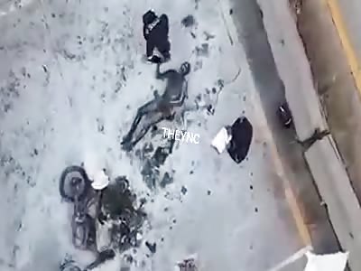Shit, biker burned to death