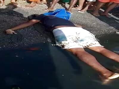 Young man was killed and thrown into the water