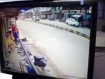 Young man gets run over