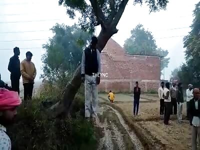 Young man commits suicide in the tree