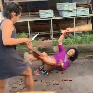 Crackhead Women Fight Ends with a Stabbing