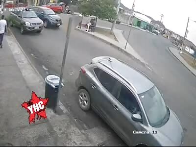 Street vendor couple hit by car