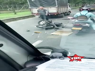 Serious motorcycle accident