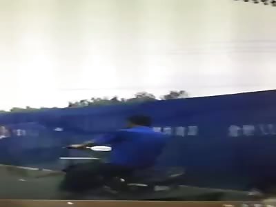 Crushed by truck