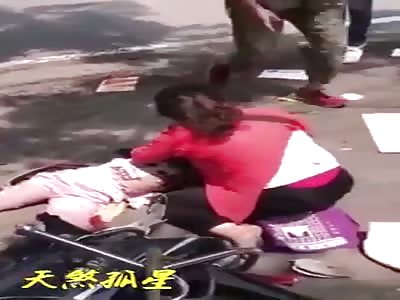 Girl killed in accident in china