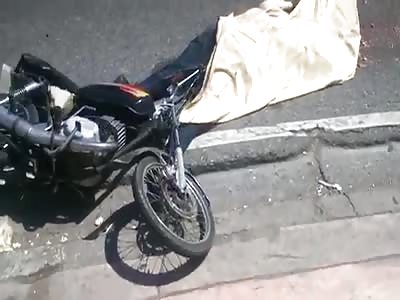 motorcycle rider dies in heavy accident